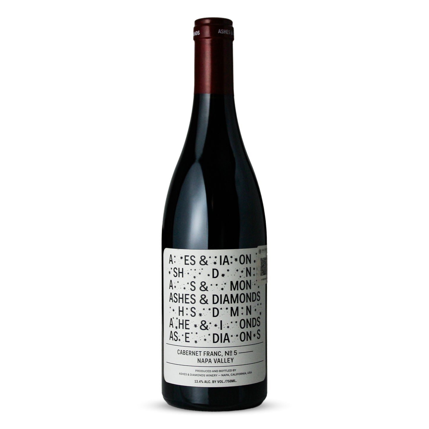 Vino Tinto Ashes & Diamons Cabernet Franc Napa Valley EUA 750ml