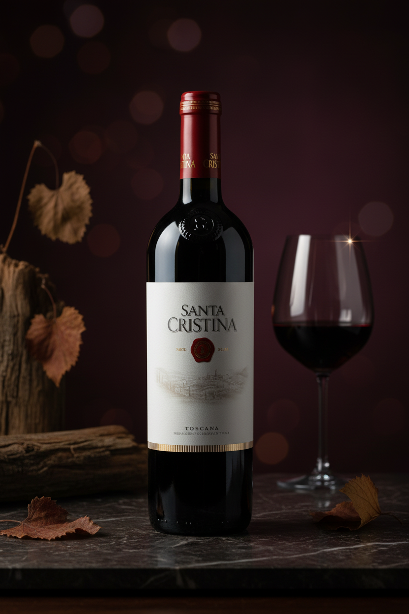 Vino Tinto Santa Cristina Toscana Rosso IGT Antinori Italia 750ml