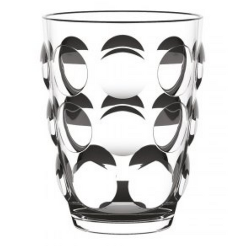 Vaso Bolle Black Transparent 6 piezas