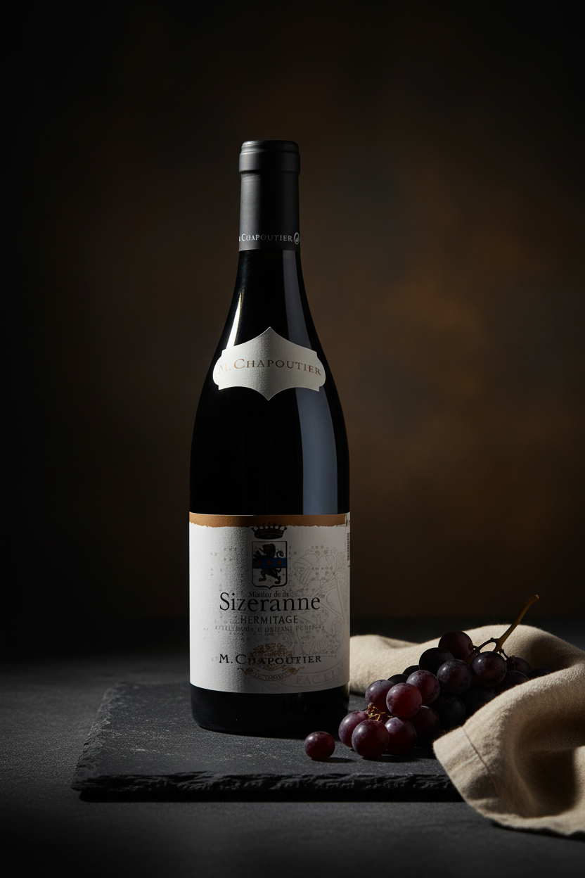 Vino Tinto Hermitage Monier de la Sizeranne M. Chapoutier Ródano Francia 750ml