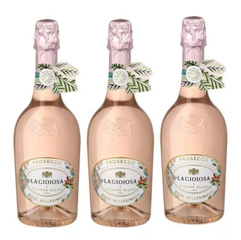 Vino Espumoso Rosa La Gioiosa Prosecco Doc Italia 3 Botellas