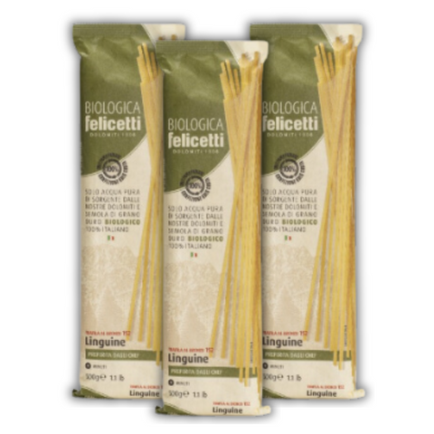 Pasta Felicetti Biologica Retail N.152 Linguine 500g (3 Pzas)