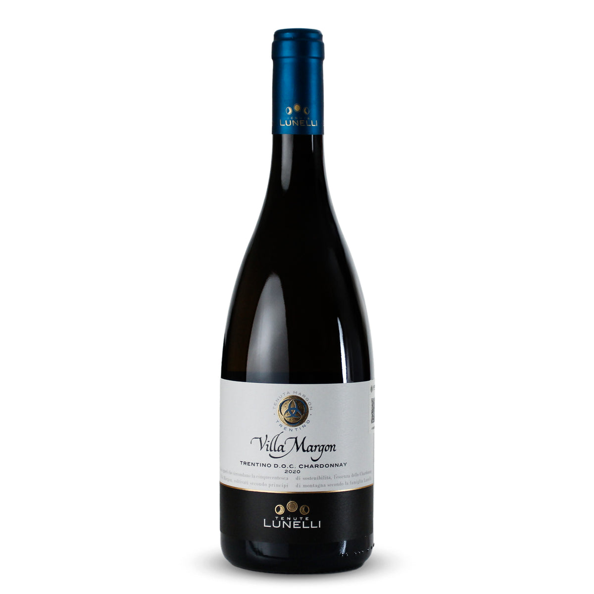 Vino Blanco Villa Margon Trentino Chardonnay DOC Trento Lunelli Italia 750ml