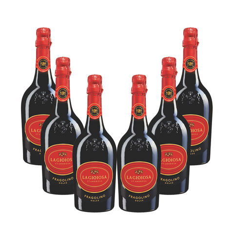 Vino Espumoso, La Gioiosa Fragolino, Veneto Italia 750ml 6 Botellas