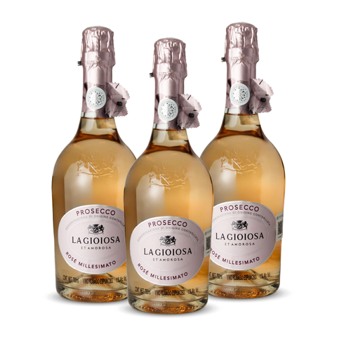 Vino Espumoso Rosa La Gioiosa Prosecco Doc Italia 3 Botellas *