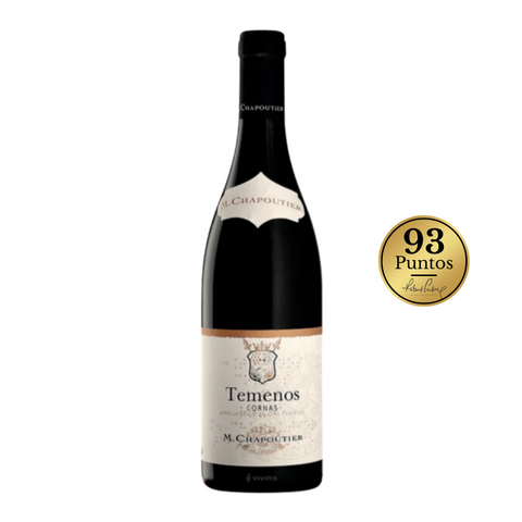 Vino Tinto Temenos Coronas AOC M. Chapoutier Rodano Francia 750ml
