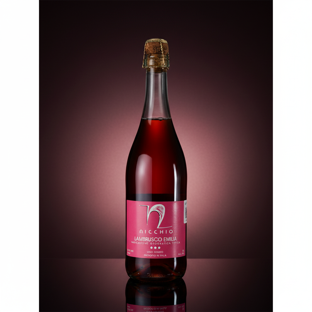Vino Rosado Espumoso Lambrusco Nicchio Rosato Italia 750 ml