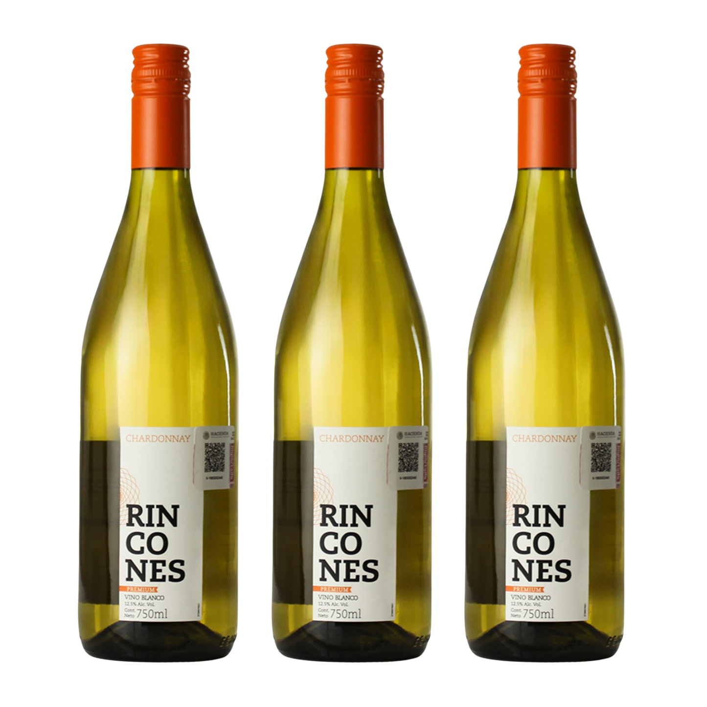 Vino Blanco Montgras Rincones Chardonnay Chile 3 Botellas
