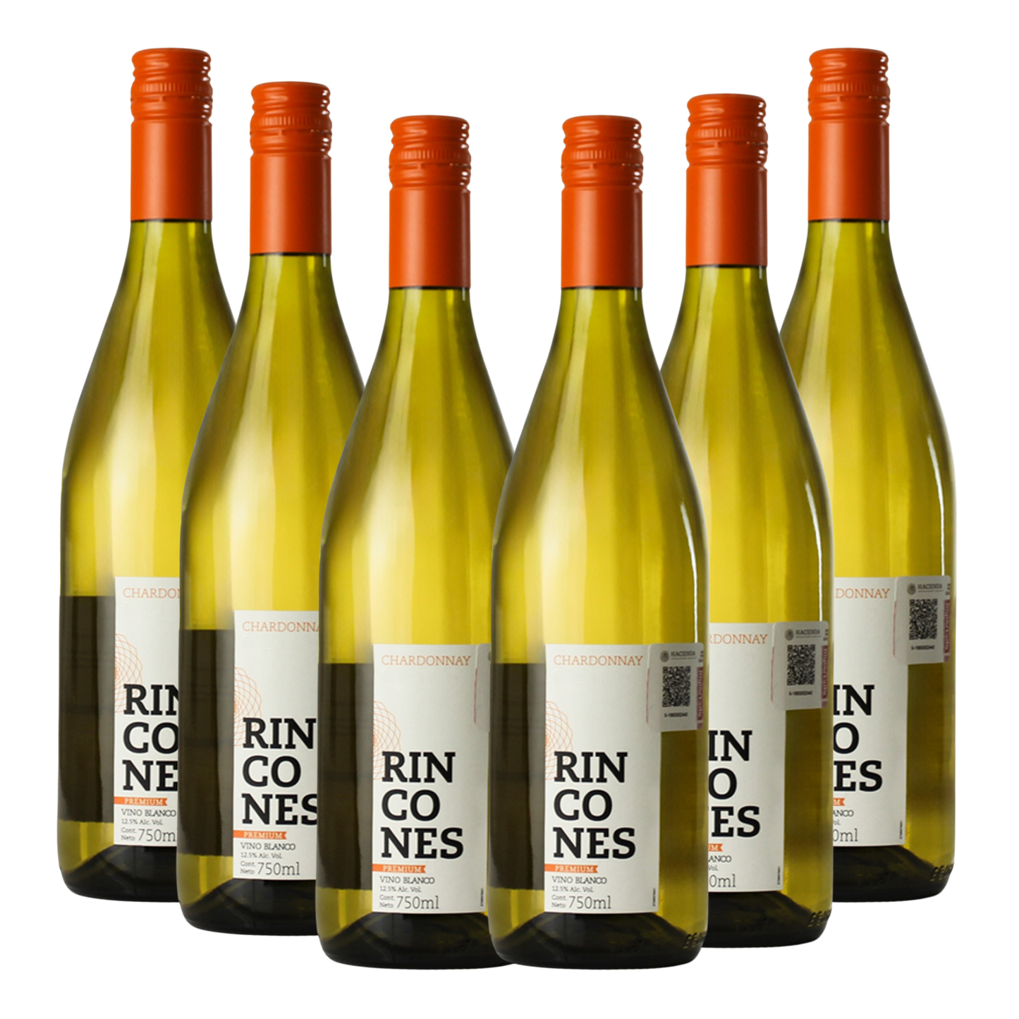 Vino Blanco Rincones Premium Chardonnay Montgras Valle Central Chile 750ml (6 pzas)