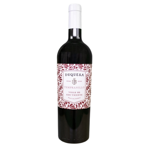 Vino Tinto Duquesa Tempranillo Vinos de la Reina Valle de San Vicente B.C. México 750ml