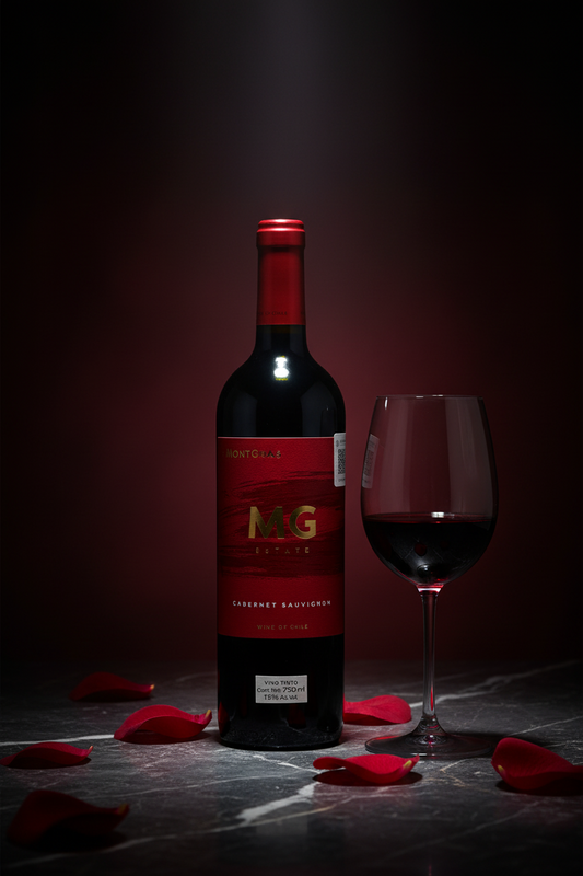 Vino Tinto MG Estate Cabernet Sauvingnon Montgras Valle Central Chile 750ml *