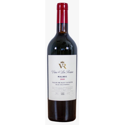 Vino Tinto Vino de la Reina Malbec Valle de San Vicente B.C. México 750ml