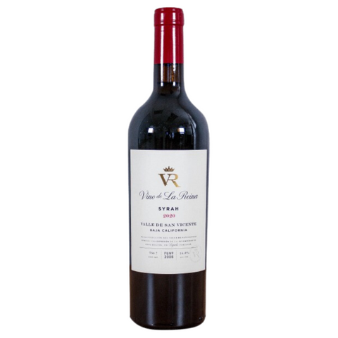 Vino Tinto Vinos de la Reina Syrah 2020 VR Valle de Guadalupe México 750ml