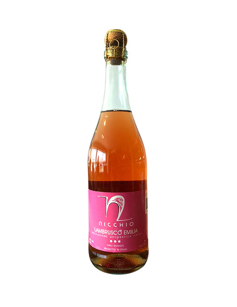 Vino Espumoso Nicchio Lambrusco Emilia Rosato Dolce IGT Italia 750ml