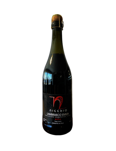 Vino Espumoso Nicchio Lambrusco Emilia Rosso Dolce IGT Italia 750ml