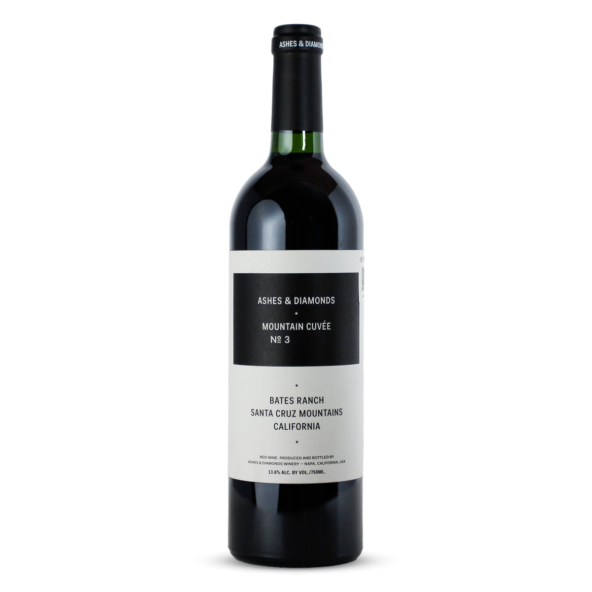Vino Tinto Ashes & Diamonds Mountain Bates Ranch Mountain Napa Valley EUA 750ml