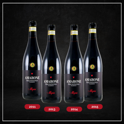 Allegrini Amarone Valpolicella DOCG Classico Riserva Vertical 2011, 2013, 2014 y 2015 750ml *