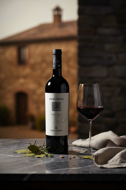 Vino Tinto Poggio Al Tesoro Mediterra Toscana I.G.T. Italia 375ml