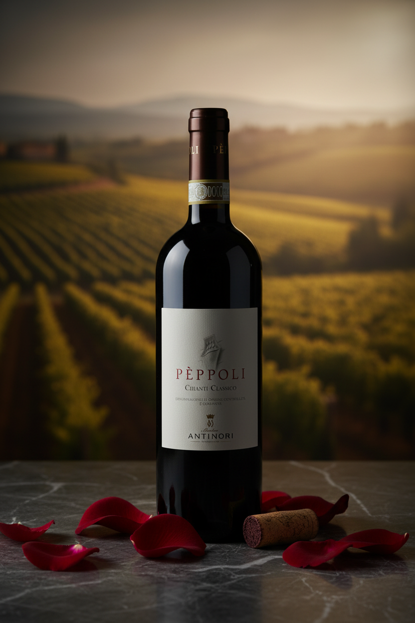Vino Tinto Pèppoli Chianti Classico DOCG Antinori Toscana Italia 750ml