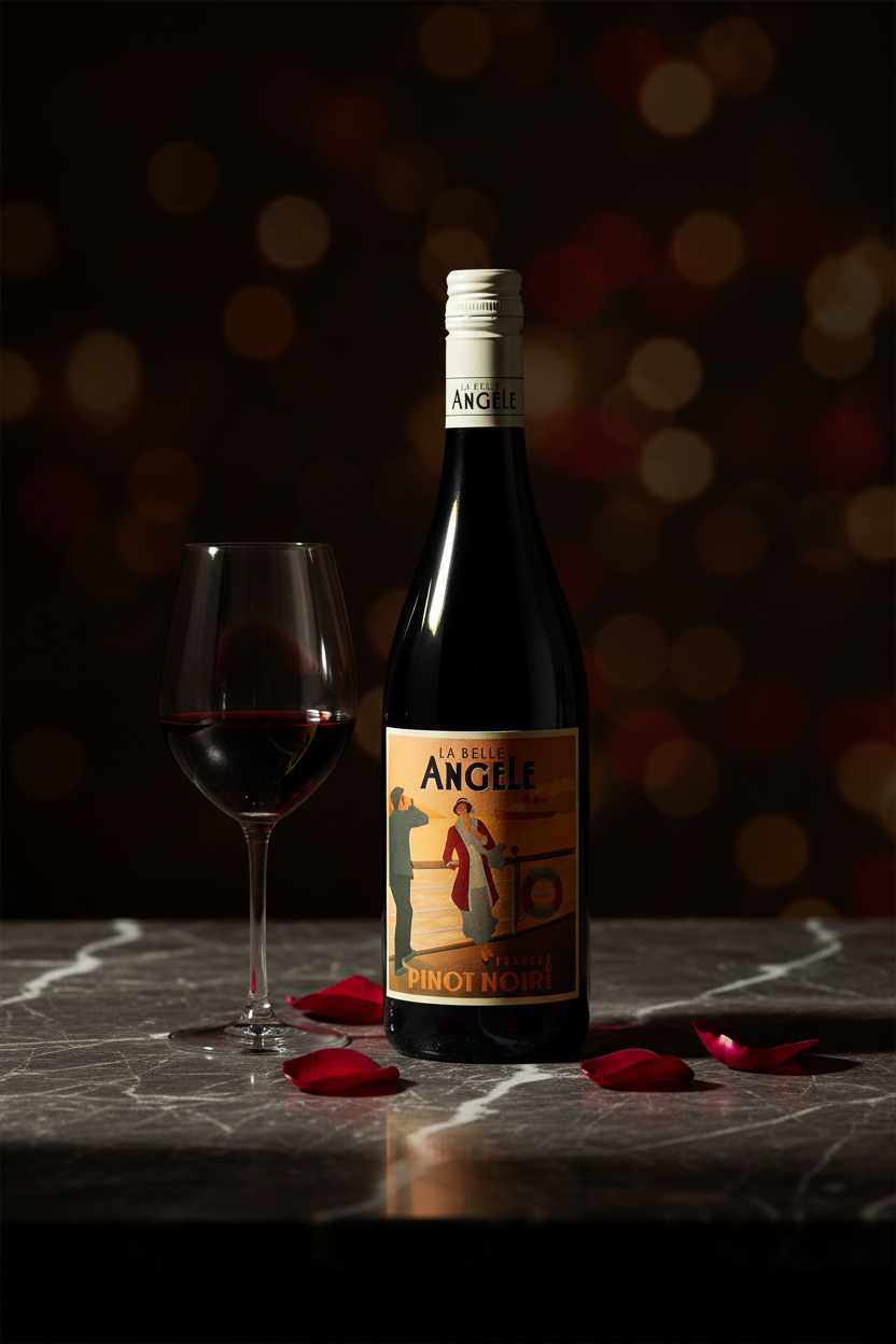 Vino Tinto La Belle Angele Pinot Noir Delaunay Francia 750ml
