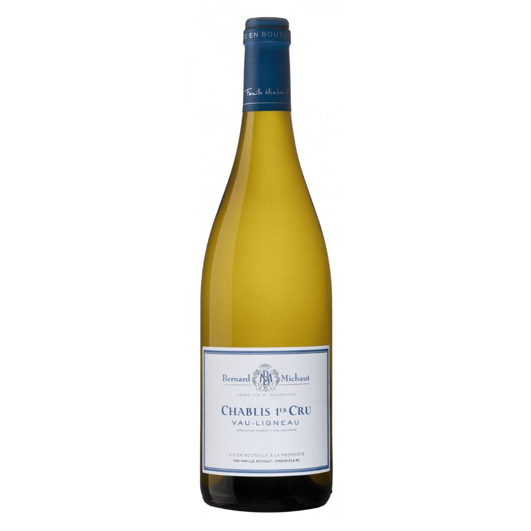 Vino Blanco Bernard Michaut Chablis 1er Cru Vau Ligneau 750ml