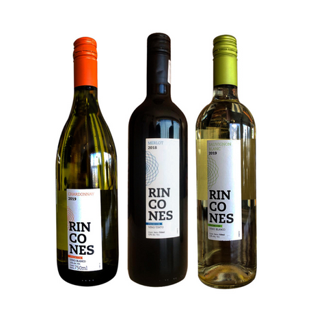 Vino Blanco Y Tinto Montgras Colección Rincones 3 Botellas
