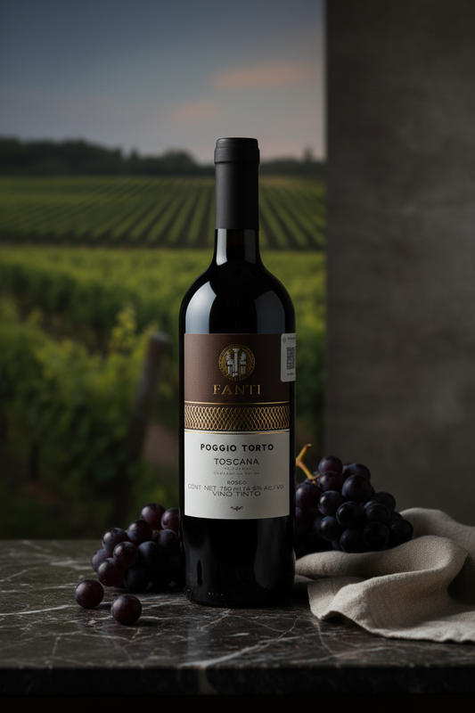 Vino Tinto Fanti Poggio Torto Rosso IGT Toscana Italia 750ml