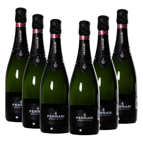 Kit Ferrari Maximum Blanc de Blancs Trento DOC Italia 750ml 6 Botellas