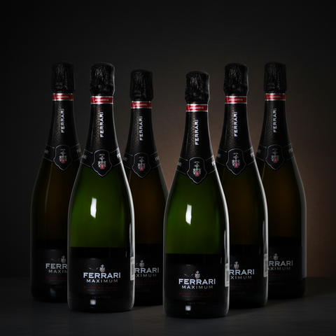 Kit Ferrari Maximum Blanc de Blancs Trento DOC Italia 750ml 6 Botellas