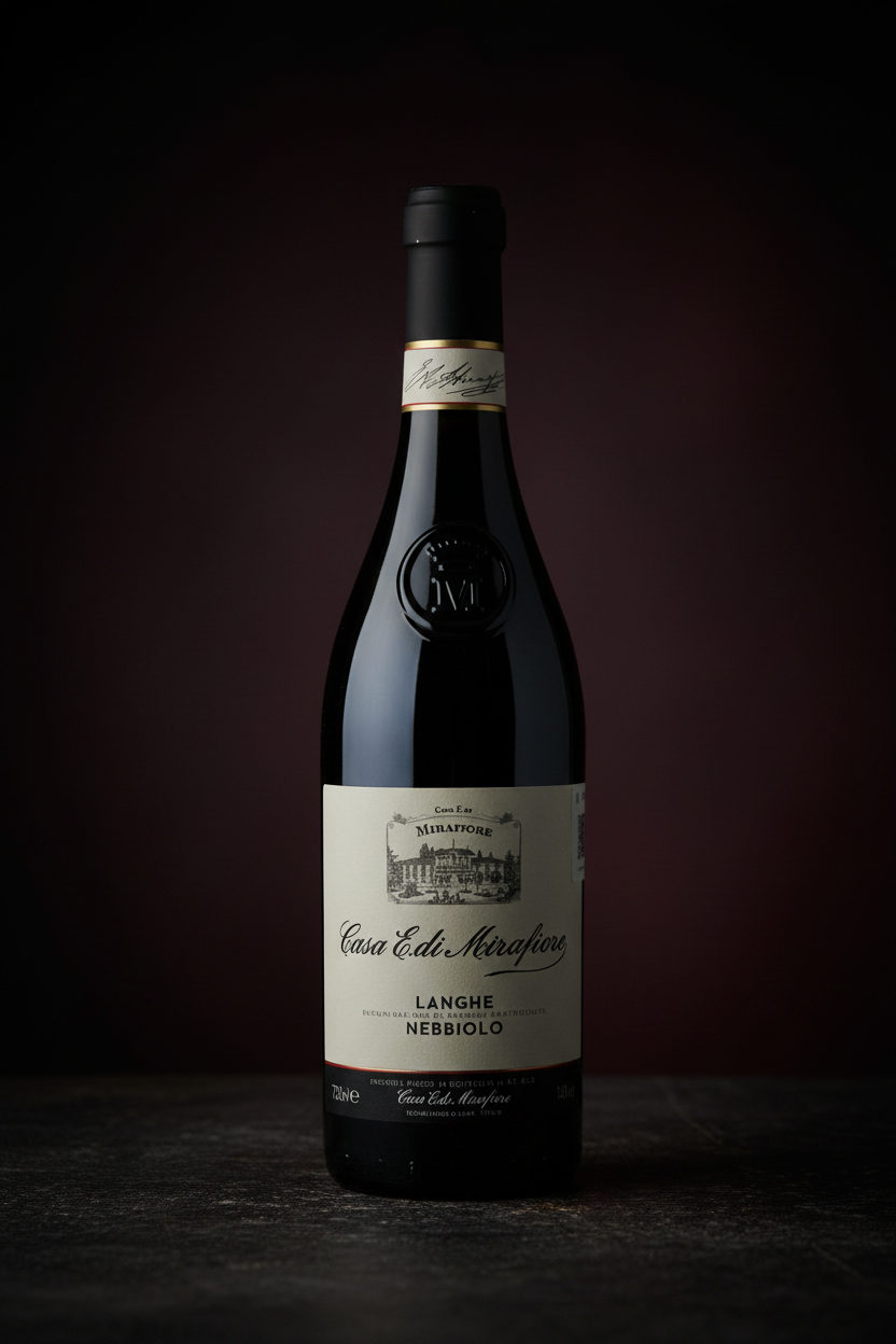 Vino Tinto Mirafiore Langhe Nebbiolo DOC Italia 750ml