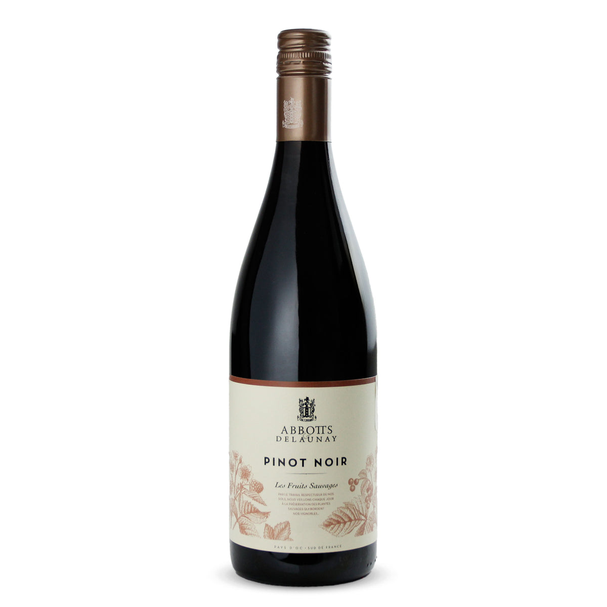Vino Tinto Abbotts & Delaunay Pinot Noir D’Oc IG Languedoc Francia 750ml