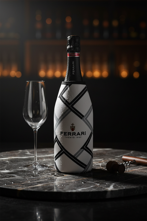Vino Espumoso Ferrari Maximum Blanc de Blancs Trento DOC Italia 750ml + Bolsa Enfriadora de Regalo
