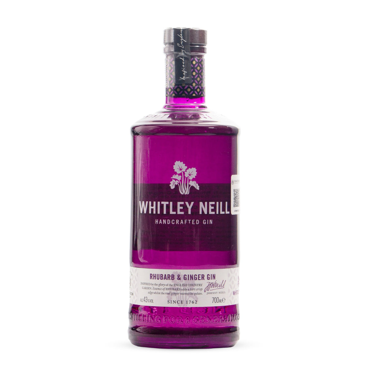 Ginebra Whitley Neill Rhubarb & Ginger Reino Unido 700ml