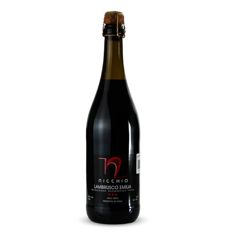 Vino Espumoso Nicchio Lambrusco Emilia Rosso Dolce IGT  Italia 750ml