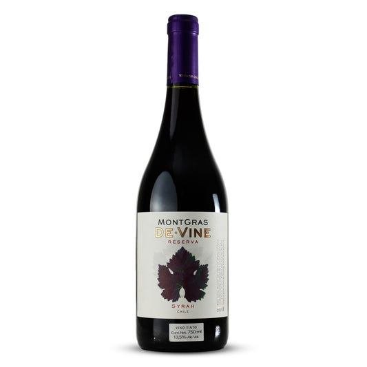 Vino Tinto Montgras De Vine Reserva Syrah Valle Central Chile 750ml