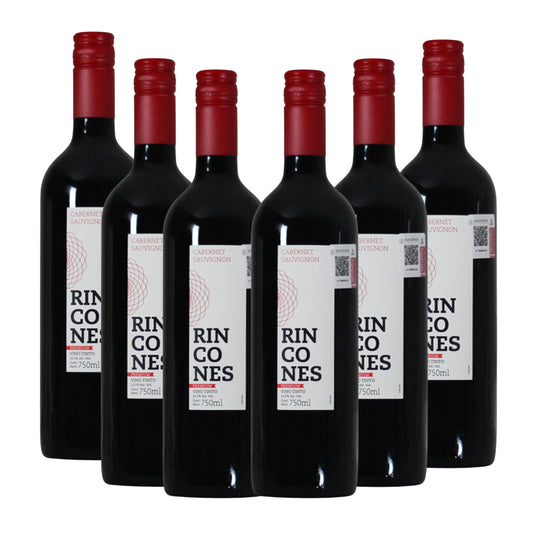 Tinto Rincones Premium Cabernet Sauvignon Montgras Valle Central Chile 750ml (6 pzs)