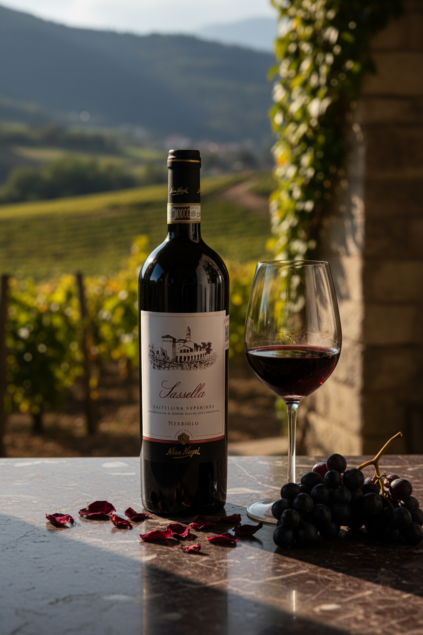 Vino Tinto Valtellina Superiore DOCG Sassela Nino Negri Lombardia Italia 750ml