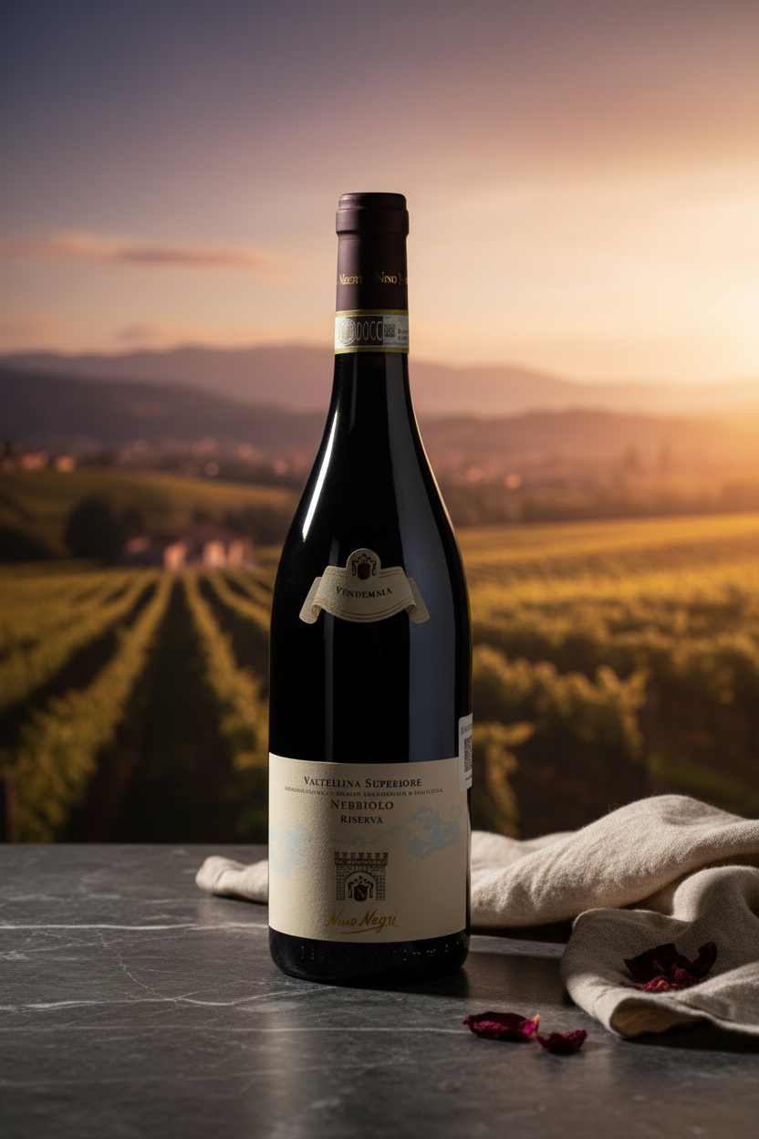 Vino Tinto Valtellina Superiore Riserva DOCG Nino Negri Lombardia Italia 750ml
