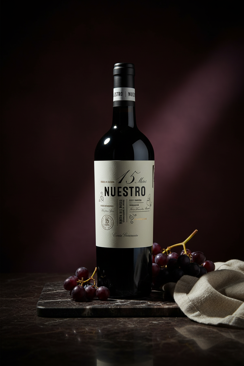 Vino Tinto Nuestro 15 Meses Premium Fincas España 750ml