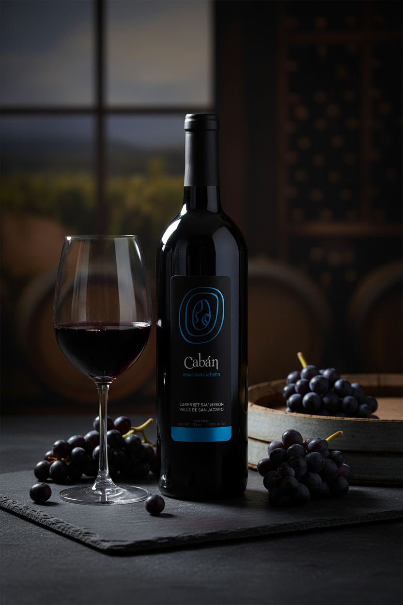 Vino Tinto Cabán Viparmex Valle de San Vicente B.C. México 750ml