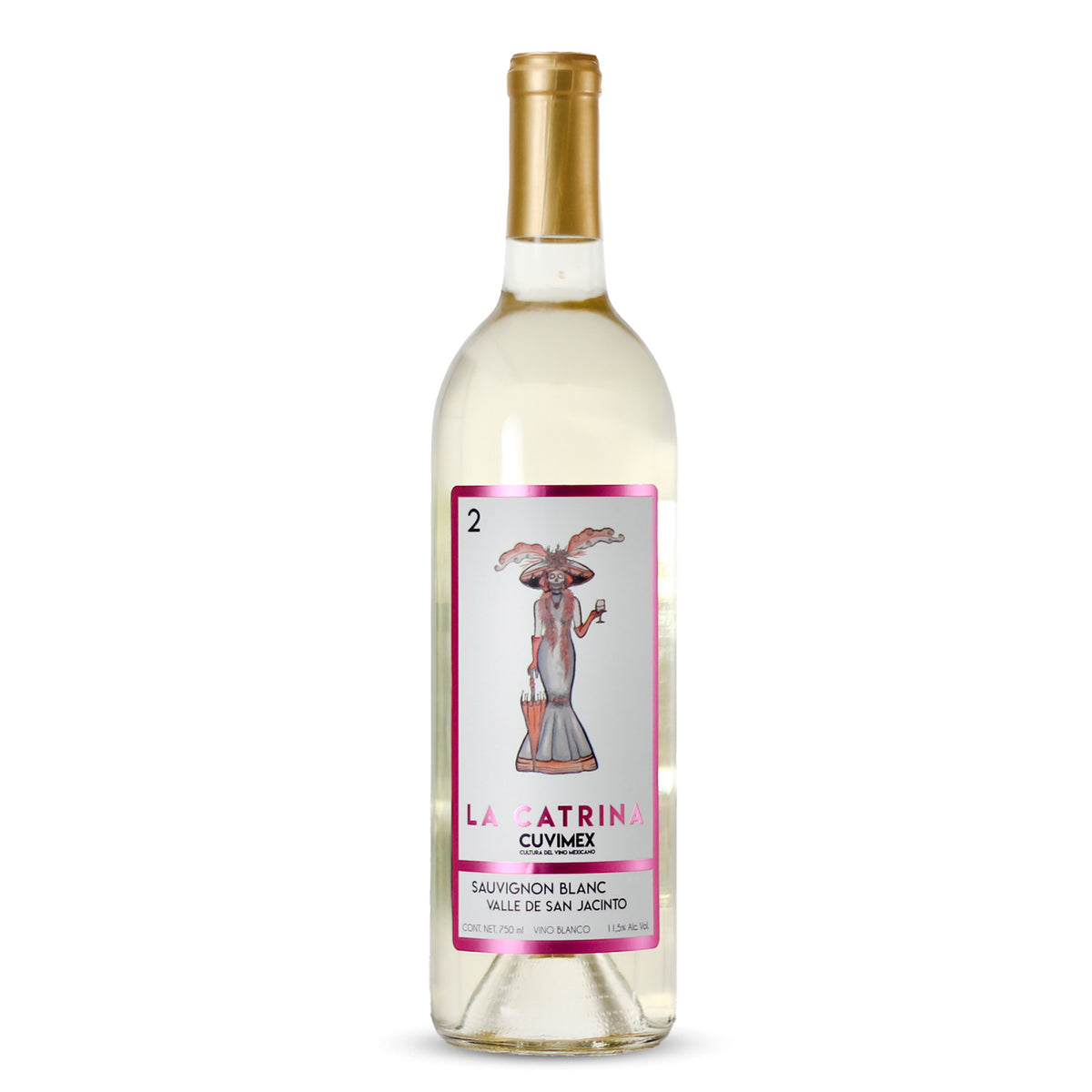 Vino Blanco La Catrina Viparmex Valle de San Jacinto B.C. México 750ml