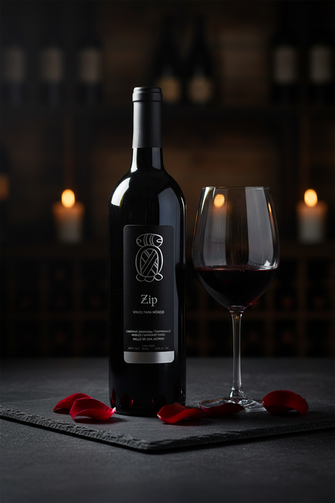 Vino Tinto Viparmex Zip BC Valle de San Vicente México 375ml