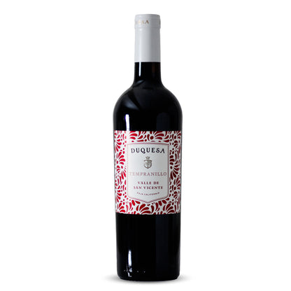 Vino Tinto Duquesa Tempranillo Vinos de la Reina Valle de San Vicente B.C. México 750ml *