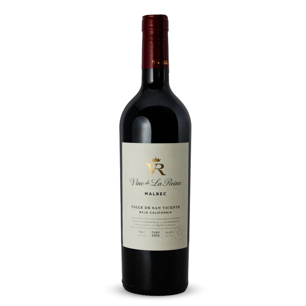 Vino Tinto Vinos de la Reina Malbec Valle de San Vicente 750ml