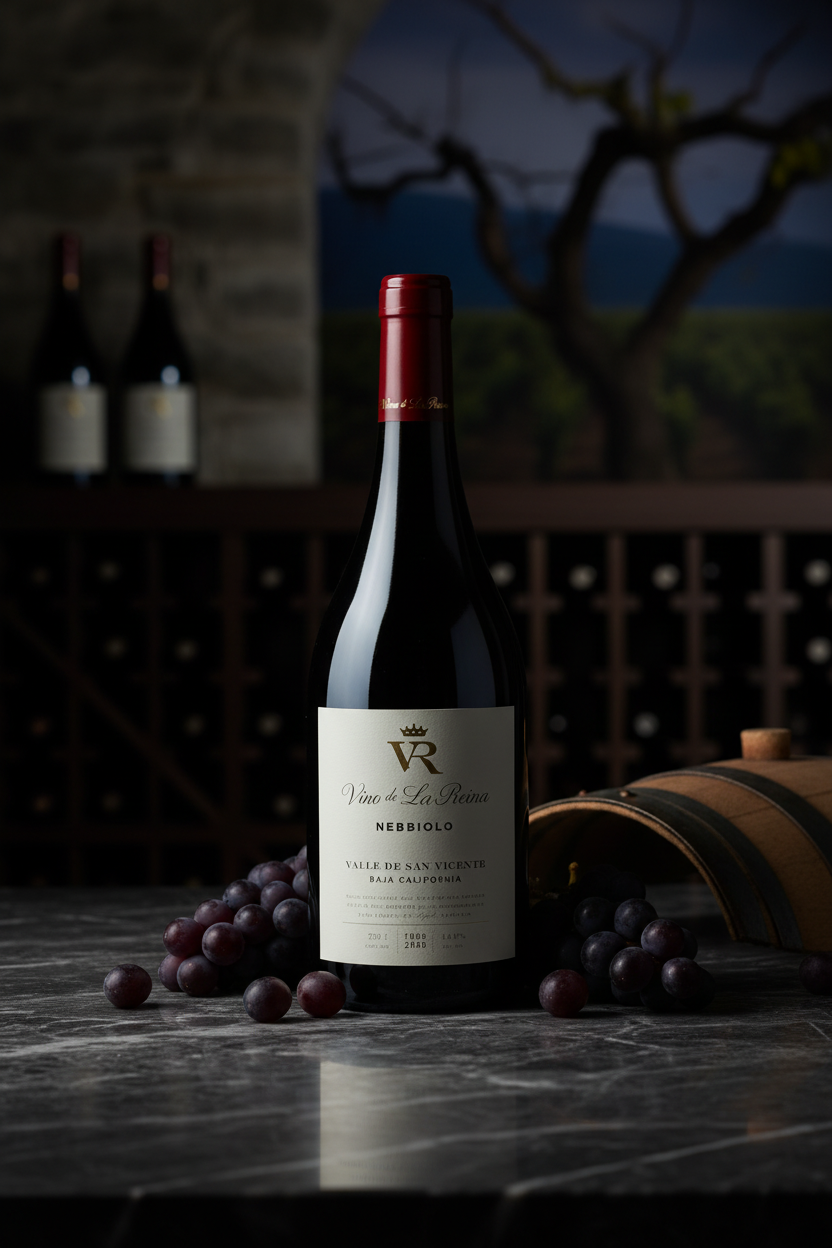 Vino Tinto Viñedos de la Reina Nebbiolo México 750ml