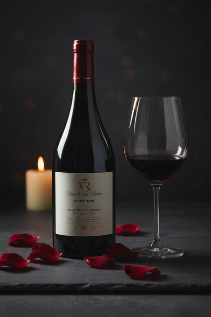 Vino Tinto Vino de la Reina Pinot Noir Valle de San Vicente, B.C. México 750ml