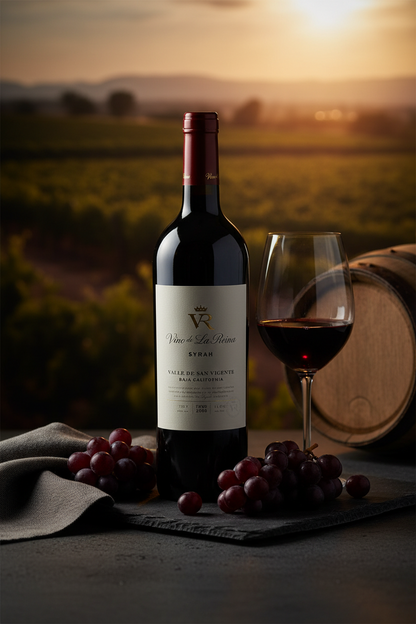 Vino Tinto Vinos de la Reina Syrah VR Valle de Guadalupe México 750ml