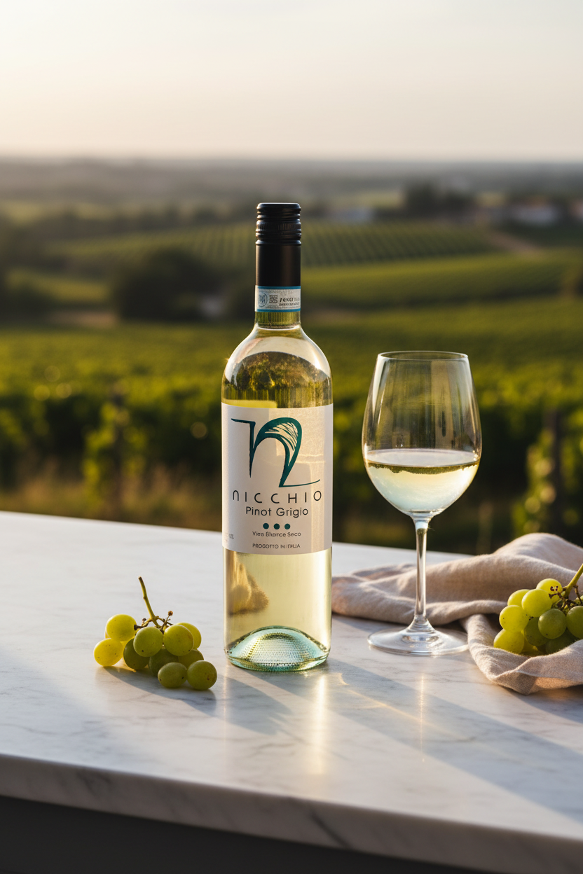 Vino Blanco Nicchio Pinot Grigio IGT Botter Veneto Italia 750ml *