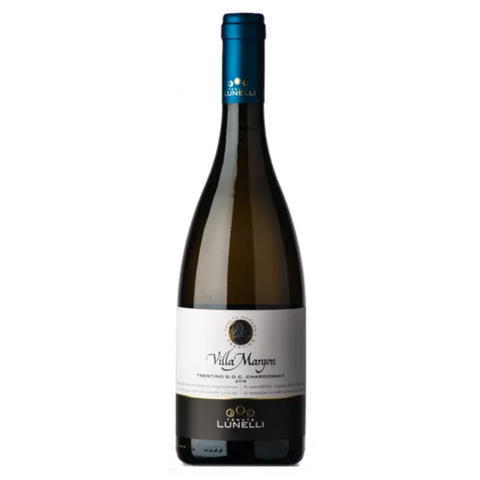 Vino Blanco Villa Margon Trentino Chardonnay DOC Trento Lunelli Italia 750ml
