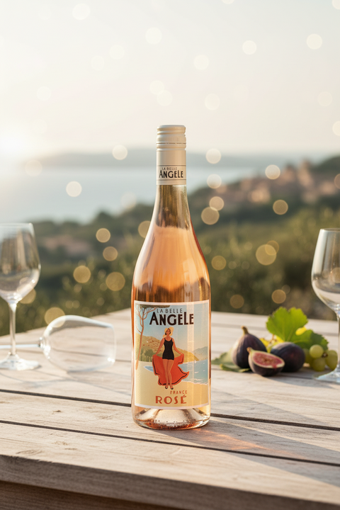 Vino Rosado La Belle Angele Rosé Languedoc Francia 750 ml
